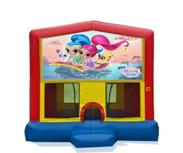13 x 13 Shimmer and Shine Bounce House Moonwalk