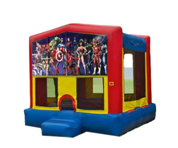 13 x 13 Super Heroes Bounce House Moonwalk