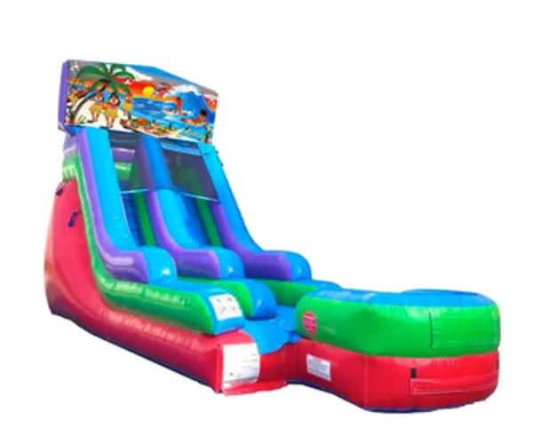 15ft Hawaiian Retro Wet/Dry Slide