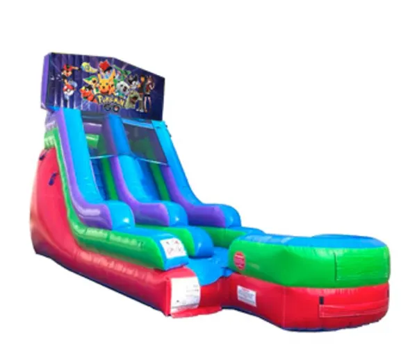 15ft Pokemon Retro Wet/Dry Slide