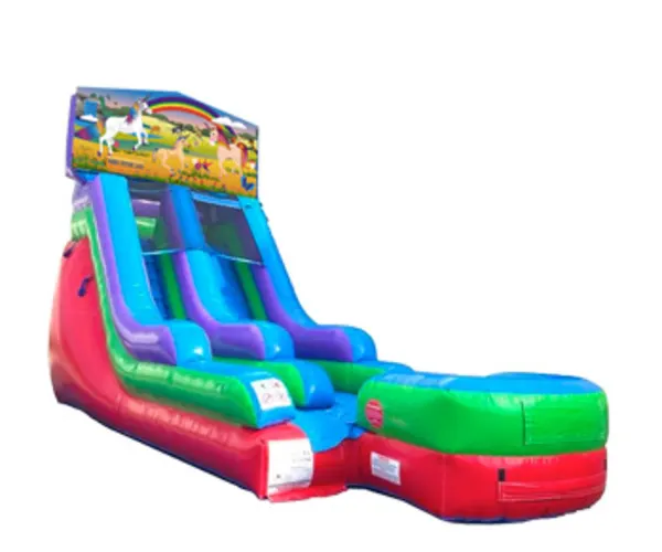 15ft Unicorn Retro Wet/Dry Slide