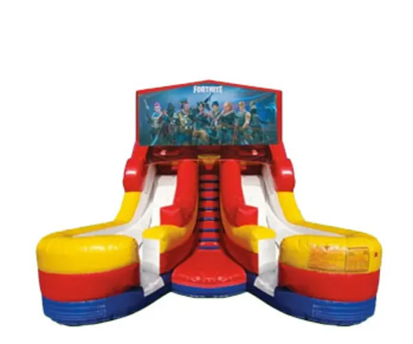 16ft Double Lane Fortnite w/ (Dry or Wet/Water Slide)