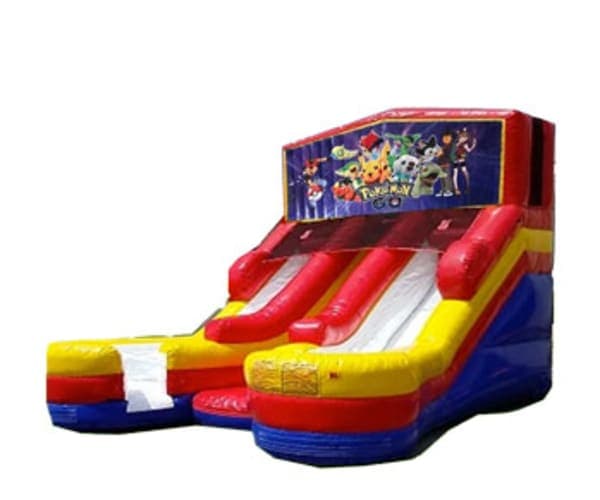 Tobogán Pokemon Doble Carril 16ft (Húmedo o Seco)