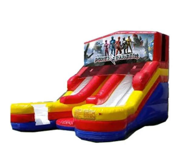 16ft Double Lane Power Rangers (Wet/Dry) Slide