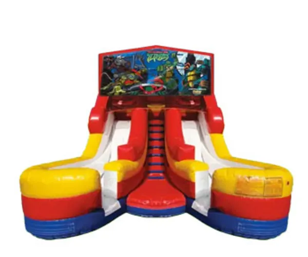 16ft Ninja Turtles Double (Wet/Dry) Slide