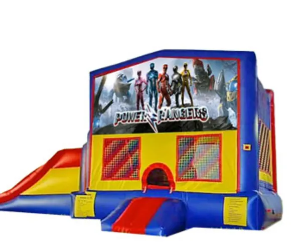 3in1 Power Rangers Bounce House Moonwalk w/ Wet or Dry Slide