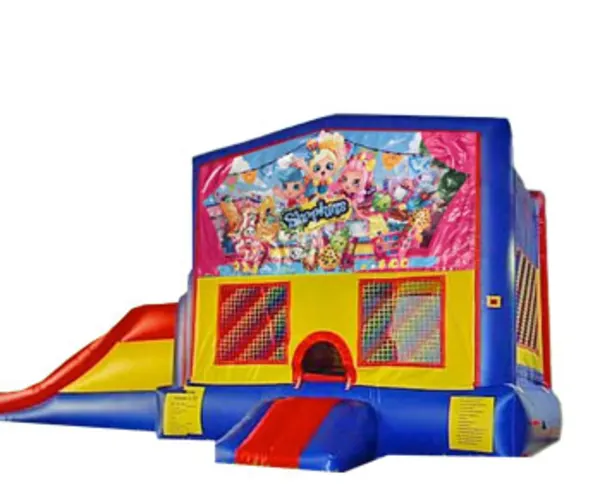 3in1 Shopkins Bounce House Moonwalk w/ Wet or Dry Slide