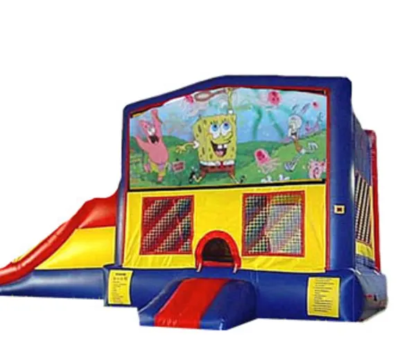 3in1 Spongebob Bounce House Moonwalk w/ Wet or Dry Slide