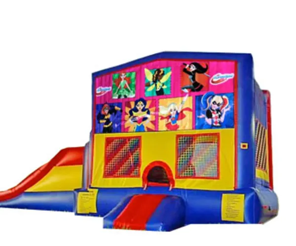 3in1 DC Super Hero Girls Bounce House Moonwalk w/ Wet or Dry Slide