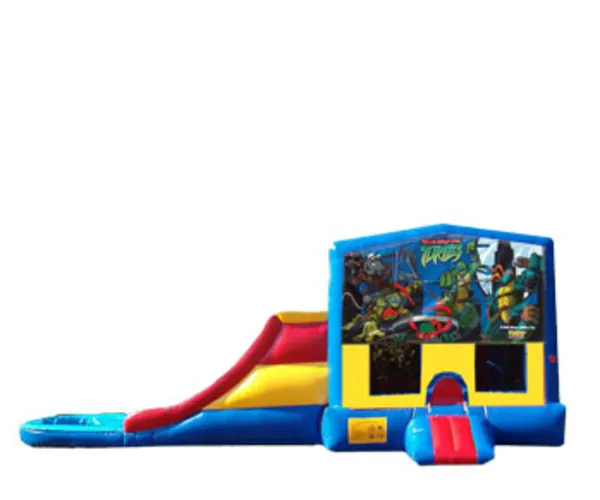 3in1 Ninja Turtles Obstacle w/ Wet or Dry Slide