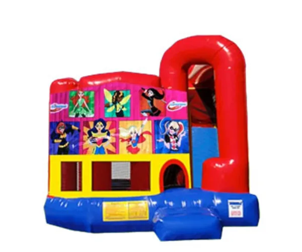 4in1 DC Super Hero Girls Bounce House Moonwalk w/ Wet or Dry Slide