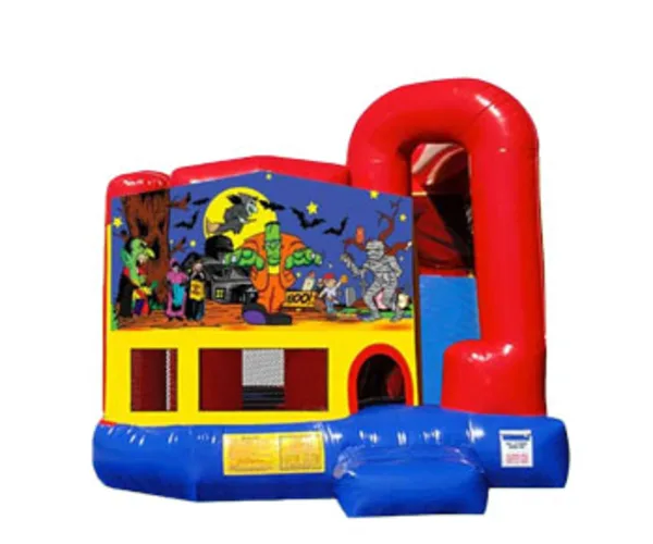 4in1 Halloween Bounce House w/ Wet or Dry Slide
