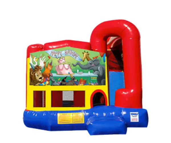 4in1 Happy Birthday Animal Combo w/ Wet or Dry Slide