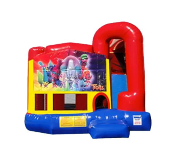 4in1 Trolls Bounce House w/ Wet or Dry Slide