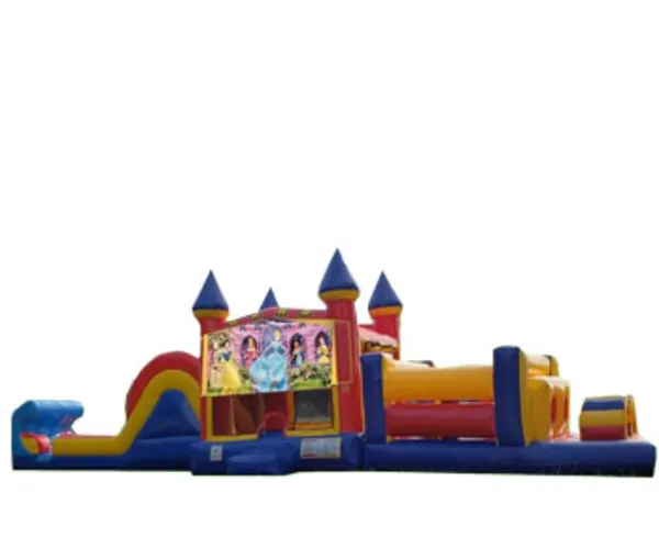 50ft Disney Princess Obstacle w/ Wet or Dry Slide