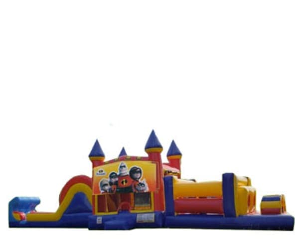 50ft Incredibles Obstacle w/ Wet or Dry Slide