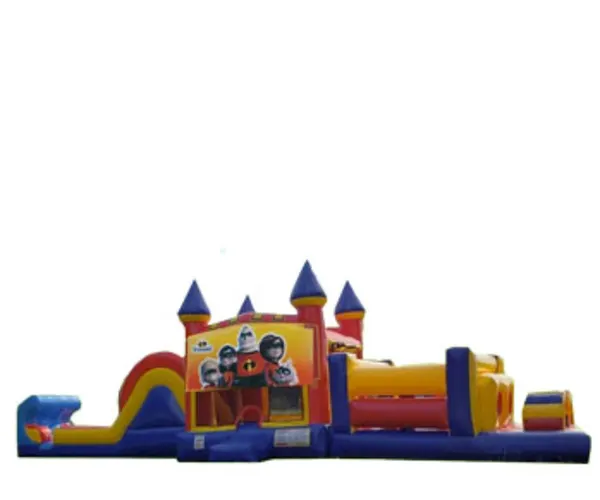50ft Incredibles Obstacle w/ Wet or Dry Slide
