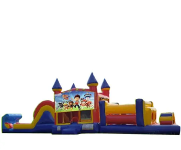 50ft Paw Patrol Obstacle w/ Wet or Dry Slide