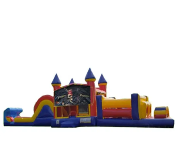 50ft Pirates Obstacle w/ Wet or Dry Slide