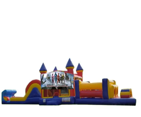 50ft Power Rangers Obstacle w/ Wet or Dry Slide