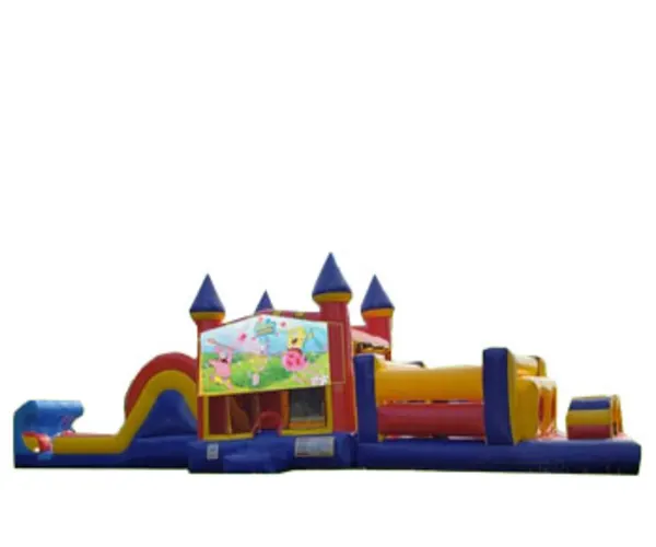 50ft Spongebob Obstacle w/ Wet or Dry Slide
