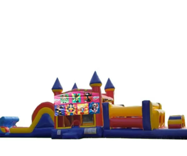 50ft DC Super Hero Girls Obstacle w/ Wet or Dry Slide
