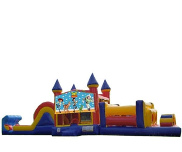 50ft Toy Story Obstacle Course w/ Wet or Dry Slide