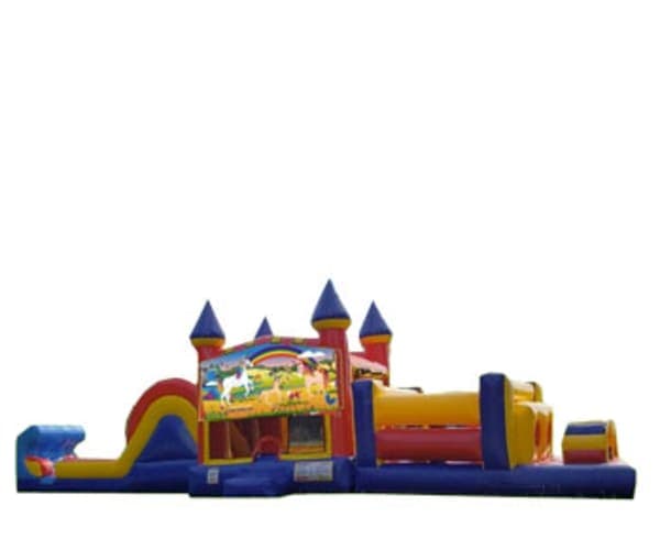 50ft Unicorn Obstacle (Dry or Wet/Water Slide)