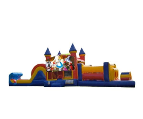 50ft Alice in Wonderland Obstacle w/ (Dry or Wet/Water Slide)