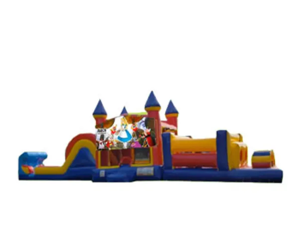 50ft Alice in Wonderland Obstacle w/ (Dry or Wet/Water Slide)