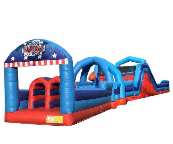 75ft All Stars Adventure Obstacle w/ Dry Slide