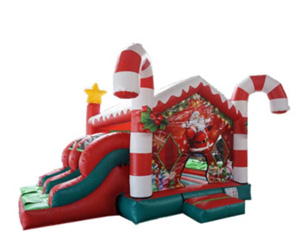 Combo Brincolín Navideño Bastón de Dulce