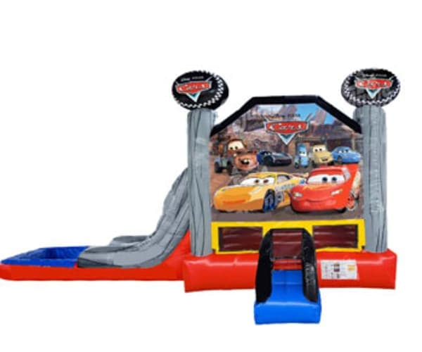 Cars EZ Bounce House Combo w/ (Dry or Wet/Water Slide)