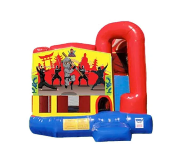 4in1 Ninja Karate Bounce House Combo w/ (Dry or Wet/Water Slide)