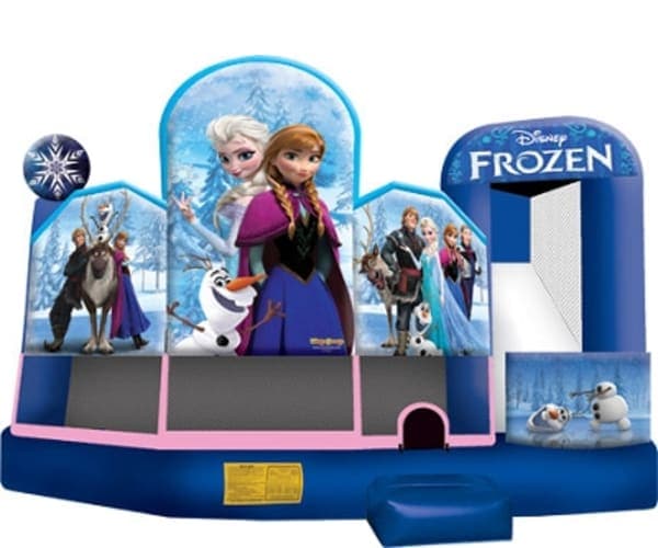 Frozen 5en1 Brincolín con Tobogán Húmedo o Seco