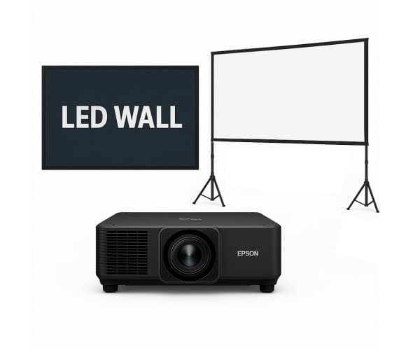 Paquete de Presentación con Pared LED y Proyector