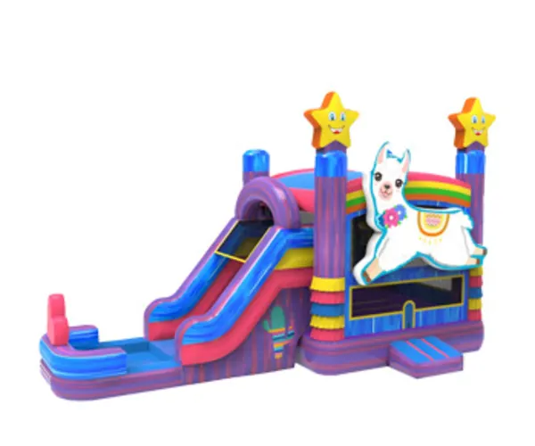 Llama Bounce House Combo w/ (Dry or Wet/Water Slide)