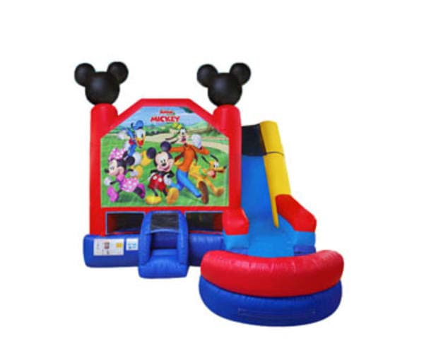 Mickey 6in1 Bounce House Combo (Dry or Wet/Water Slide)