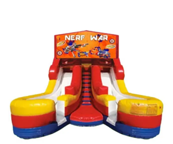 16ft Double Lane Nerf War (Dry or Wet/Water Slide)