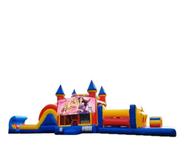 50ft Barbie Obstacle w/ Wet or Dry Slide