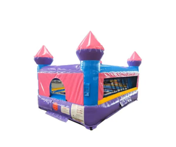 Pink and Purple Castle Tiny Indoor/Outdoor Bounce House