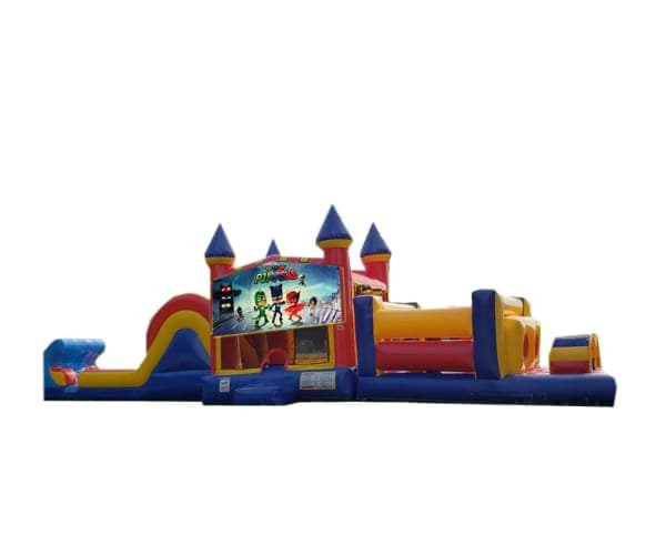 Tobogán con Obstáculos PJ Masks 50 pies - Húmedo o Seco