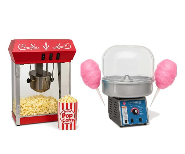 Popcorn & Cotton Candy Machine Package