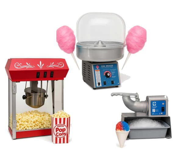 Popcorn Cotton Candy Snow Cone Machine Package