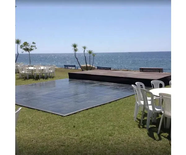 21ft x 21ft Slate BLACK Dance Floor