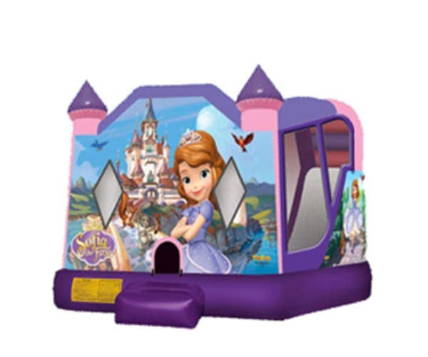 Sofia the First Bounce House Moonwalk w/ (Wet or Dry Slide)