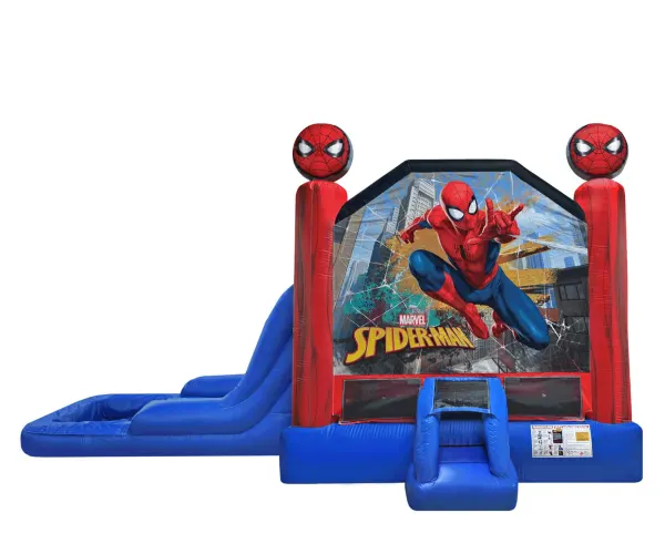 3in1 Spider Man EZ Bounce House Combo w/ Wet or Dry Slide
