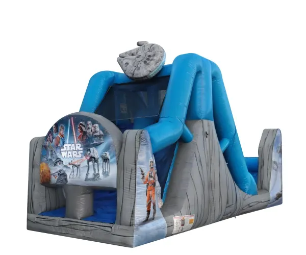 Star Wars Wet or Dry Water Slide (Part 2 Slide of 50ft Star Wars Obstacle)