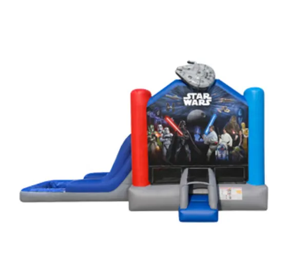 Star Wars EZ Bounce House Combo w/ (Dry or Wet/Water Slide)