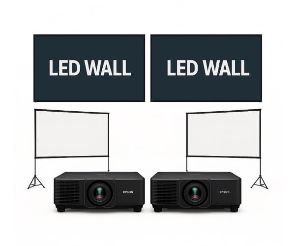 Paquete Ultimate de Pared LED y Proyección para Eventos